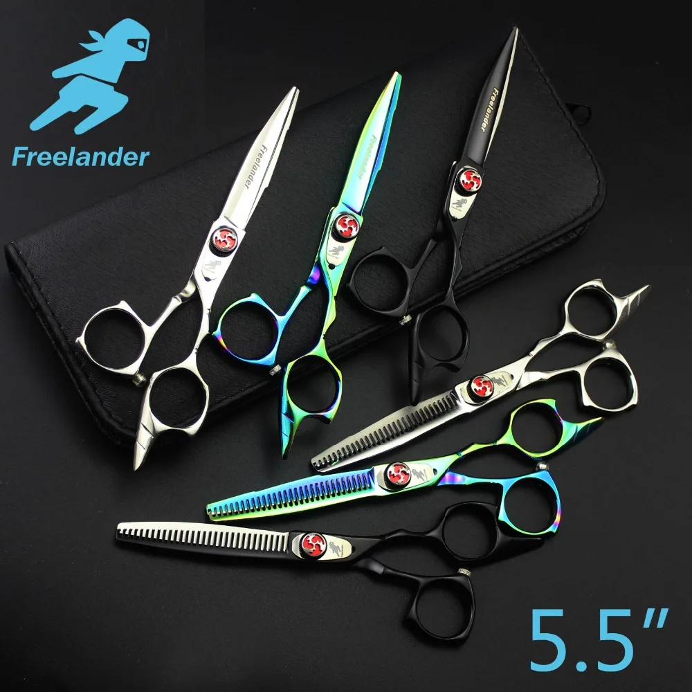 

5.5in. Freelander Retro Style Profissional Hairdressing Scissors Hair Cutting Scissors Set Barber Shears High Quality Salon