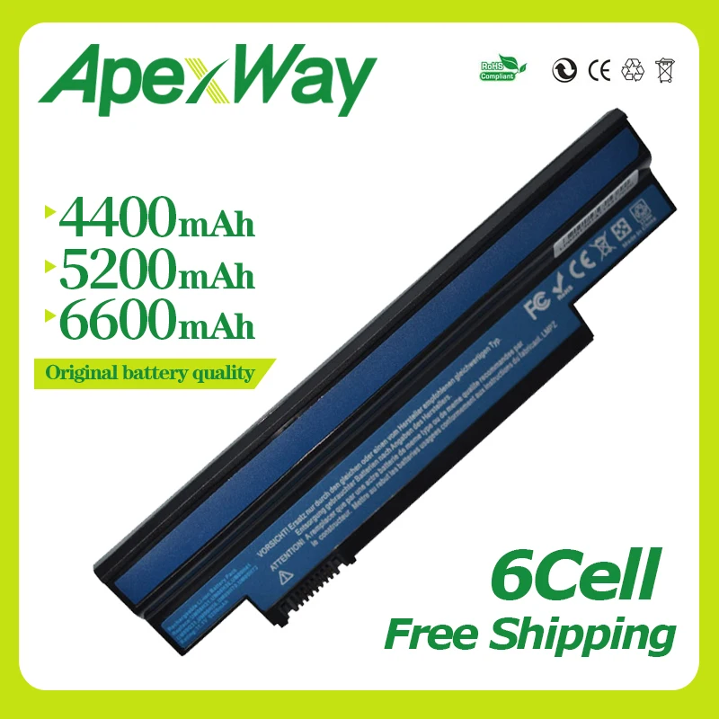 

Apexway Laptop Battery for Acer Aspire one 532h 533 UM09H31 UM09G31 UM09H41 UM09G41 UM09H36 UM09G51 UM09H56 UM09H70 UM09H73
