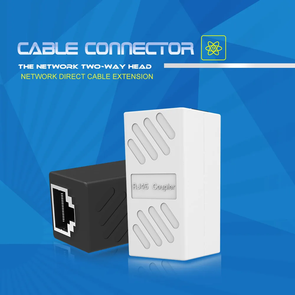 Удлинитель RJ45 Ethernet кабель конвертер Женский в женский сетевой разъем LAN адаптер Соединительный удлинитель конвертер муфта