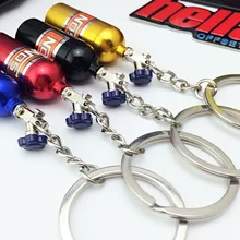 NOS турбо бутылка с азотом металлический брелок держатель кулон-брелок для автомобиля ювелирные изделия для женщин мужчин уникальный мини-брелок