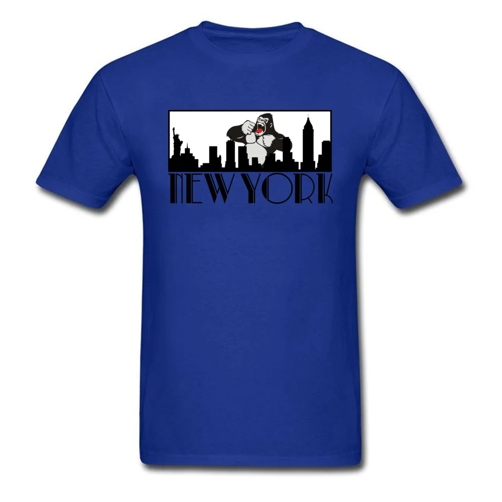 Brand Man T Shirt Greetings from New York Leisure Tops Tees Cotton Fabric Short Sleeve Group Tops Shirts O Neck Greetings from New York blue