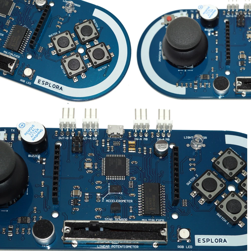 ЖК-игровые устройства 32U4 игровой джойстик контроллер Atmega32u4 Esplora для Arduino