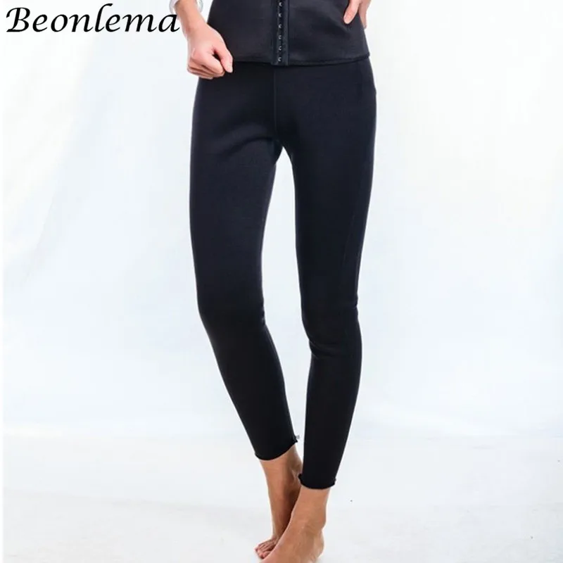 Beonlema утягивающие женские спортивные корректирующие штаны, спортивные неопреновые длинные штаны, моделирующие штаны для женщин размера плюс