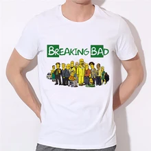 Breaking Bad, мужские футболки, смешной человек, футболки с круглым вырезом, Повседневная футболка, американский размер, топы, заводские магазины, можно настроить 43N-8