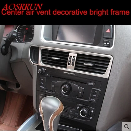 

outlet decoration decorative pieces in the control box interior modification for Audi Q5 2009-2015 car accessories car-styling