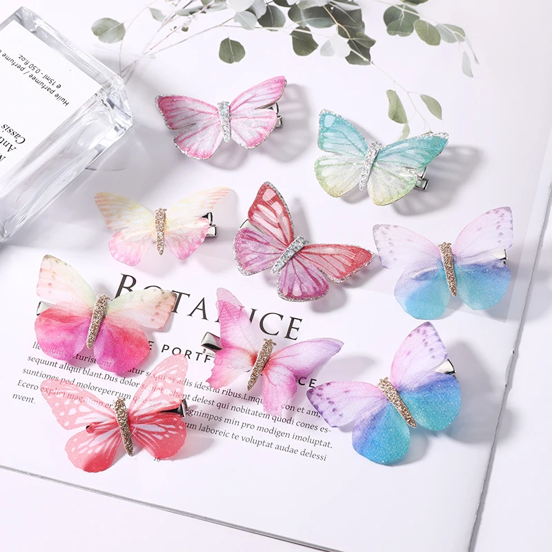 2PCS-Set-Girls-Colorful-Dream-Butterfly-Cartoon-Hairpin-Children-Fashion-Hair-Clips-For-Hair-Barrettes-Headband