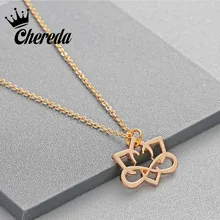 Chereda Alloy Silver Gold Color Pendant Charm Sweet Flower Necklace For Women Hollow Classic Lady Girls Jewelry Fine Accessories Chereda Alloy Silver Gold Color Pendant Charm Sweet Flower Necklace For Women Hollow Classic Lady Girls Jewelry Fine Accessories