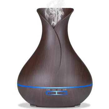 

VVPEC 400ml Electric Ultrasonic Air Humidifier Aroma Diffuser Essential Oil Aromatherapy 7 Color LED Cool Mist Maker for Office