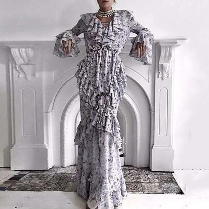 Big Promo s6vQj GALCAUR Summer Sequin Patchwork Dresses For Women V Neck Flare Long Sleeve Ruffles A Line Party Dress Female Fashion New 2019 Big Promo s6vQj GALCAUR Summer Sequin Patchwork Dresses For Women V Neck Flare Long Sleeve Ruffles A Line Party Dress Female Fashion New 2019