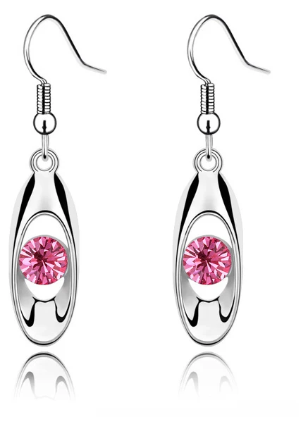 Серьги с австрийскими кристаллами ювелирные изделия аксессуары для вечеринок