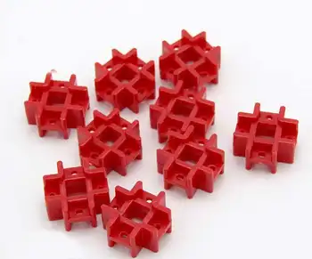 

Plastic red connector cross model model universal bar connection diy technology small production materials DIY car toy accessory