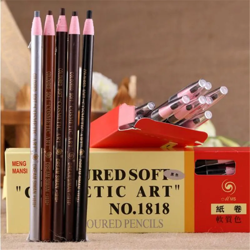 12Pcs Eyebrow Pencil Waterproof Eye Pen Natural Eyebrow Enhancer Beauty Cosmetics Make Up Tool 12Pcs Eyebrow Pencil Waterproof Eye Pen Natural Eyebrow Enhancer Beauty Cosmetics Make Up Tool