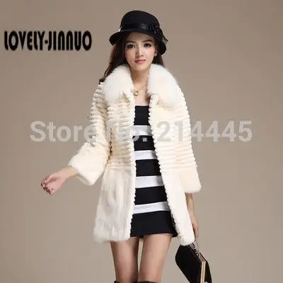 4xl F702 De Véritable Col Livraison Beige Pleine Ems Veste Longue Seven D'hiver Manteau Femmes Avec Renard Sleeve Pelt Fourrure Gratuite Manteaux black Sleeve Lapin UUw5q6r