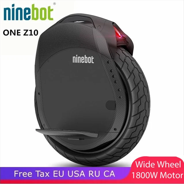 Newest NINEBOT ONE Z10 electric unicycle wide wheel 1800W motor maximum speed 45km/h, battery 1000WH, Bluetooth, smart APP