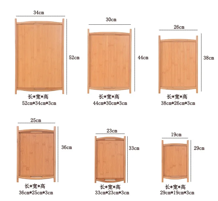 Бамбуковая креативная прямоугольная тарелка для ресторана, отеля, вина, фруктов, японский квадратный чайный набор из твердой древесины, домашний поднос для завтрака, торта