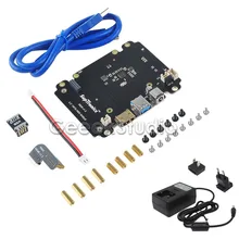 X820 2.5 inch SATA HDD/SSD Storage Expansion Board Kit with DC 5V 4A Power Adapter EU/US Plug for Raspberry Pi 3 Model B/ 2B /B+