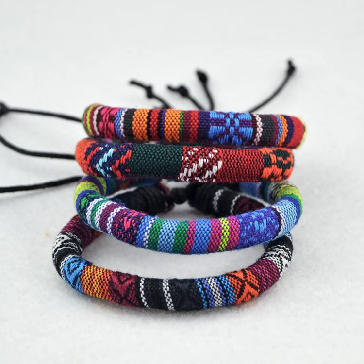 DIY Boho веревочные браслеты богемные Цветочные Прямая поставка модный