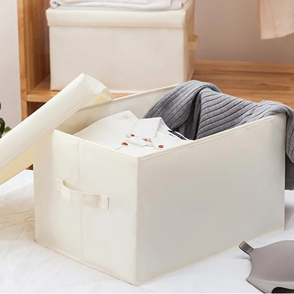 Wardrobe Storage Box Clothing Sundries Organizer Classification Finishing Box Foldable Moisture-proof Dust Box