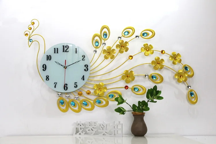 

Creative Fashion Contemporary and Contracted The Peacock Wall Clock Diy Wall Clock Designer Wall Clock Wall Clock Brand