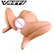 4kg Silicone Big Ass 3D sex doll artificial vagina Double Channels Sex Toys for Men Male masturbator cup Masturbate for man