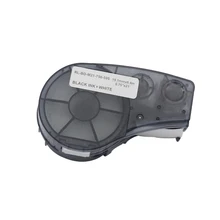 Клейкая лента для M21-750-595, Черная/белая, с высокой адгезией, виниловая, 19,1 мм* 6,4 м, совместима с Brady BMP21-PLUS, для принтера этикеток