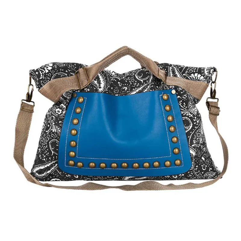 

Bags for Women 2019 Fashion Vintage Floral Print PU Canvas Handbags Large Totes Women Messenger Bag Crossbody Handbags Feminina