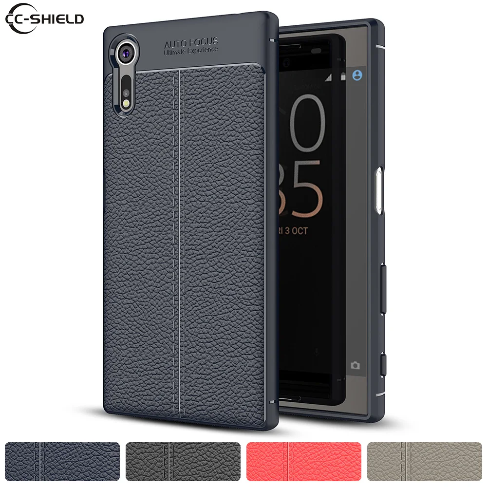 Custodia Per Sony Xperia XZ (F8331/F8332) - Cover Con Porta Carte E Cavalletto, Rossa