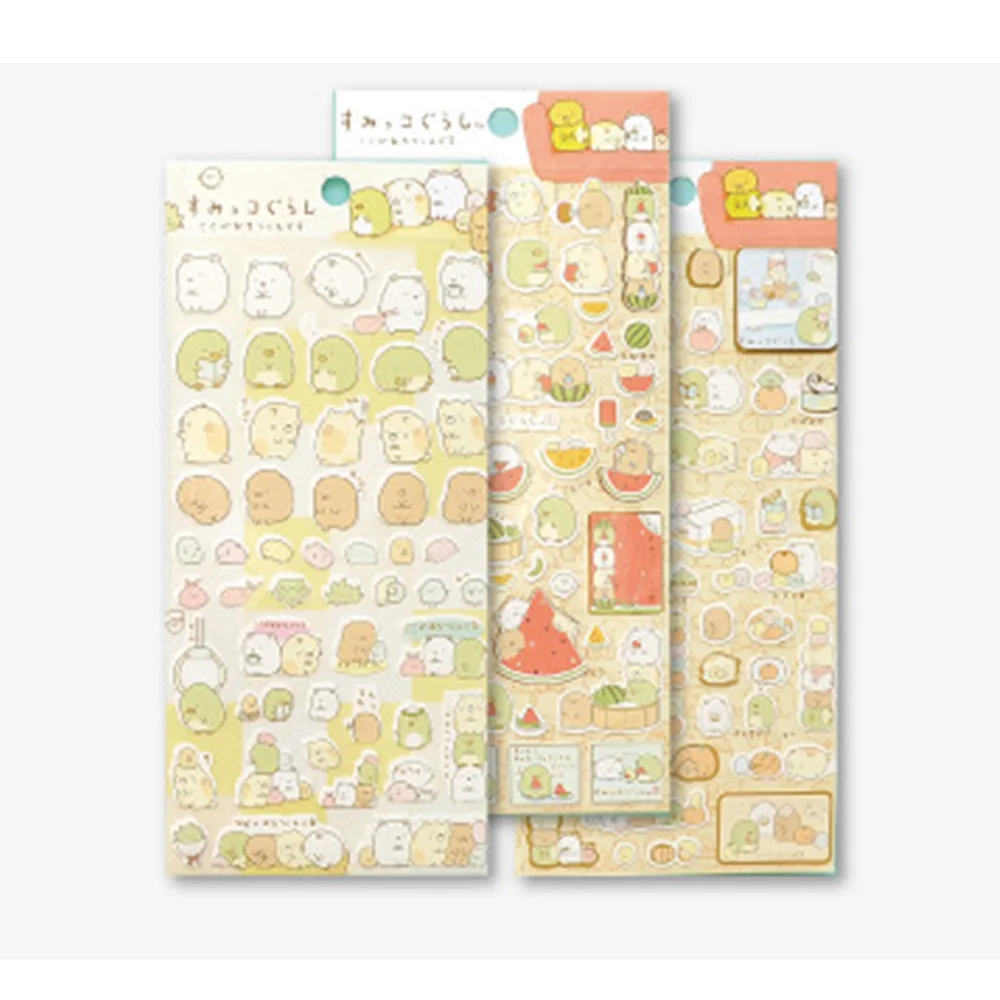 

New 1 Pcs/pack Kawaii Scrapbooking Corner Creature Ver 3 Planner Stickers/decoration Labelcartoon kpop Stickers Stationery/san-x