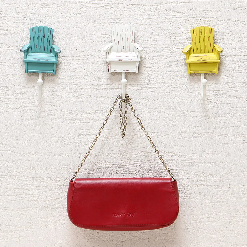 Resin Clothes Hook Hanging Mediterranean Style Starfish Scallops Hose Clothes Hooks  Creative clothing store wall hanging wall f