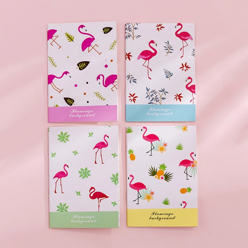 1 книга/лот креативная серия картин блокнот портативный Блокнот Kawaii Мини-блокнот для подарок для детей и студентов 6 Дизайнов 1 шт случайный - Цвет: Flamingo