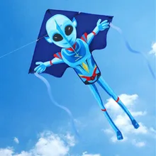 Новое поступление детский летающий змей игрушка загадочный инопланетянин воздушные змеи на открытом воздухе спортивные воздушные змеи для развлечения легко лететь детский подарок