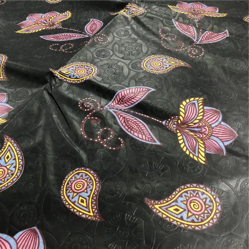 Malian Fashion Bazin Riche Fabric High Quality 5 Yards/bag Damask Brocade Fabric African Bazin Damask Shadda Material BTJ30