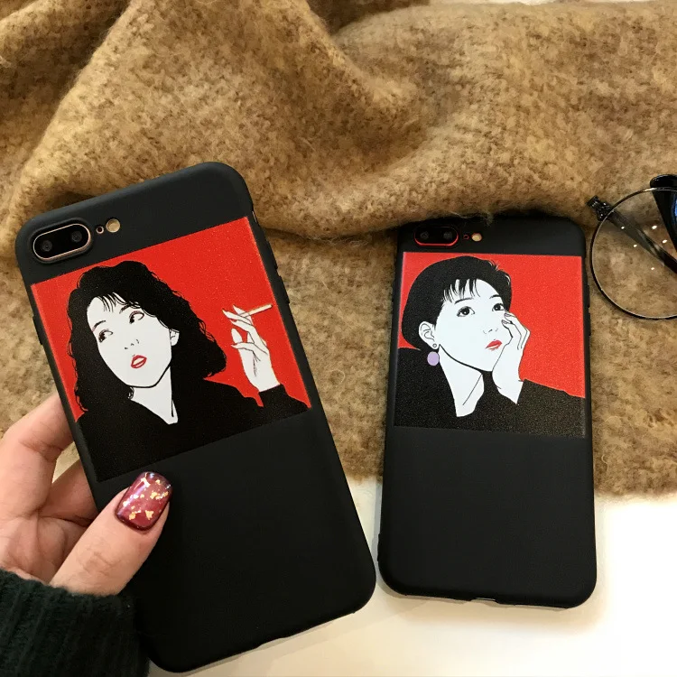 Милый корейский красивый чехол для телефона iphone 6 6s 7 8 puls тонкий мягкий из ТПУ Fundas |