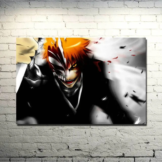 Bleach Kurosaki Ichigo Hollow Mask Silk Poster Print 13x20 24x36 inches 007