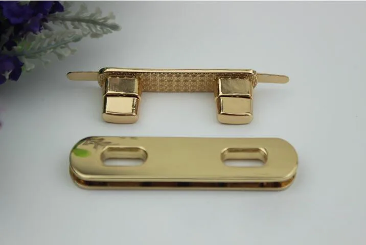 6 шт./лот Чемодан аппаратными аксессуарами золотого литья twist lock twin twist lock прямоугольный замок сумки замок