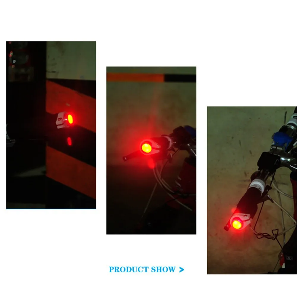 Велосипедная ручка для велосипеда Торцевая заглушка 2 режима Красный светильник светодиодный Предупреждение льная Лампа безопасности лампы на руль 2 светильник ing режимы сплав пластик# PEX