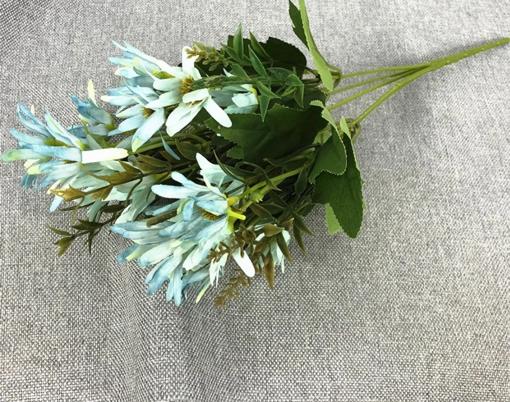 

Artificial flowers Daisy flowers jump LanJu simulation plant wall decoration birthday party gift flower arranging flowers bonsai