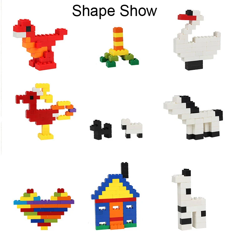 1200 Pcs Building Blocks DIY Legoings City Creative Bricks Set Toy Model Educational Bulk Toys for Children Birthday Gift J03201