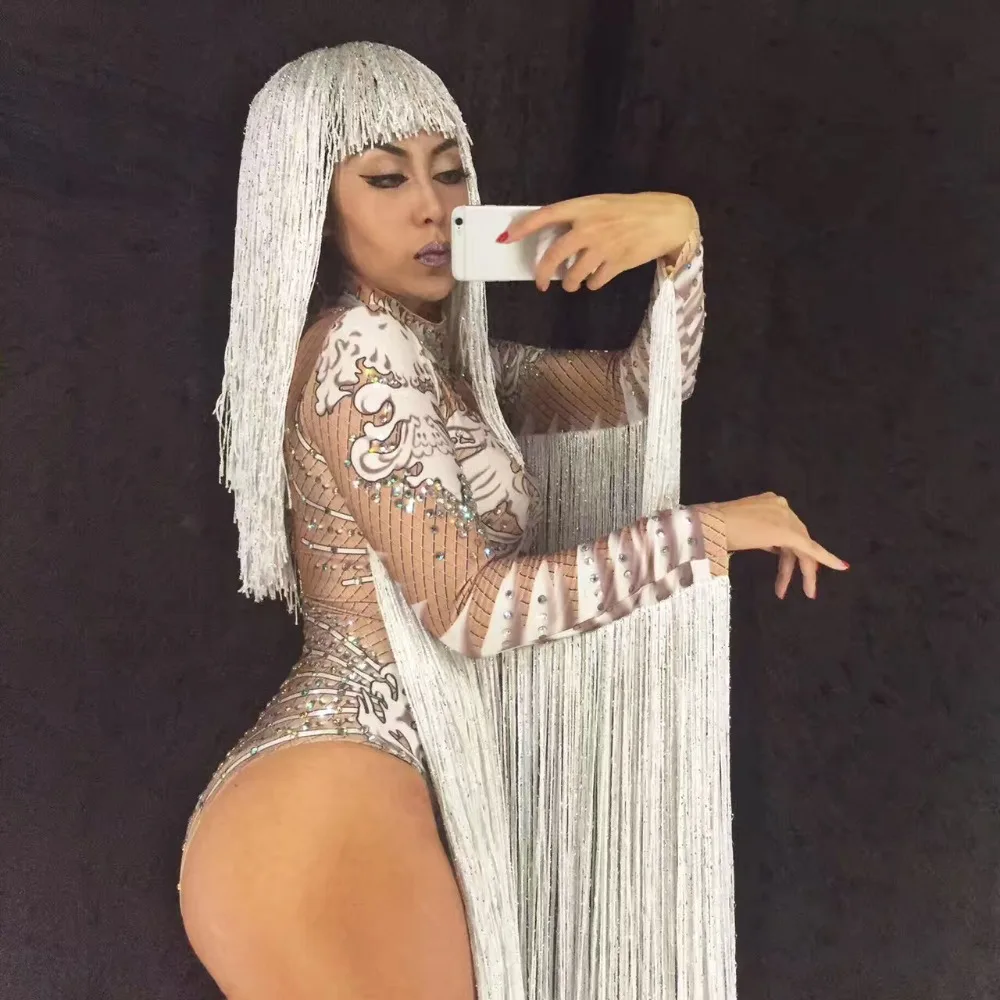 Female-Singer-Stage-Costume-Women-Jumpsuits-white-Tassel-Dance-Outfit-Jazz-DJ-DS-Show-Wear-Performances