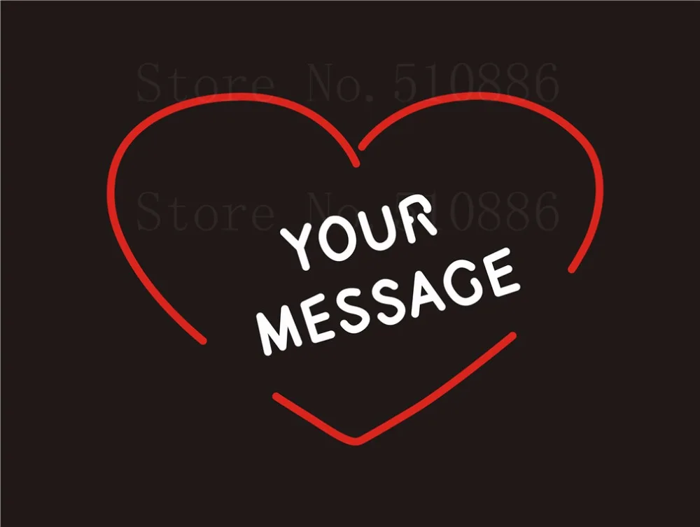 

Custom Signage NEON SIGNS Your Message Real GLASS Tube BAR PUB Signboard Display Decorate Store Shop Light Sign 17*14