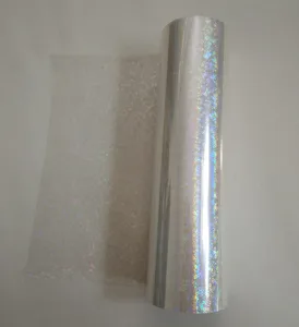 Image 2 - Lamina olografica trasparente Piccolo cerchio Y06 stamping foil stampa a caldo su carta o di plastica stampaggio a caldo pellicola