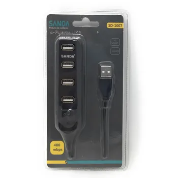 

Sanda-4 Ports USB HUB in black color