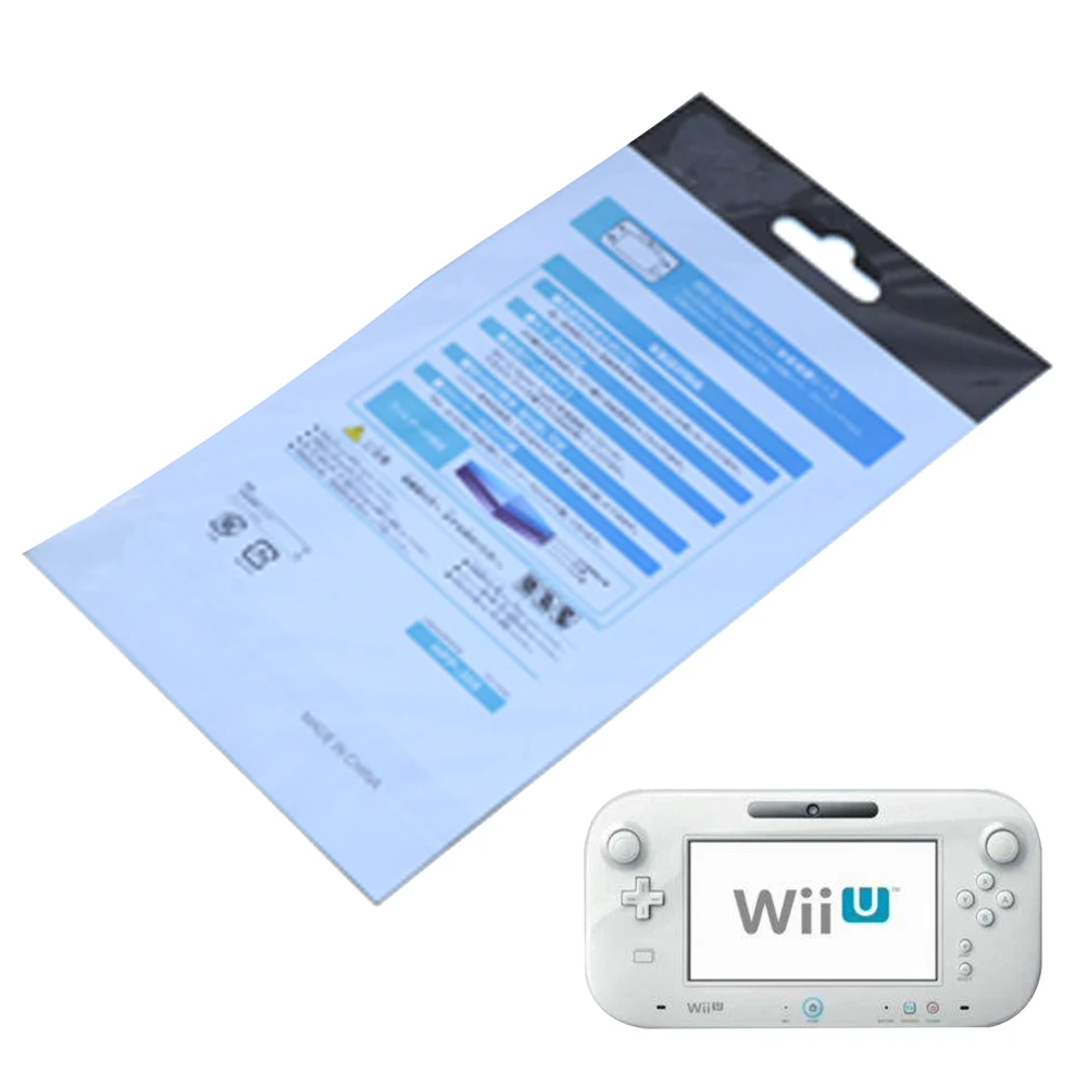 

xunbeifang 2pcs Clear LCD Screen Protector Film Surface Guard Cover for Nintendo Wii-U Gamepad