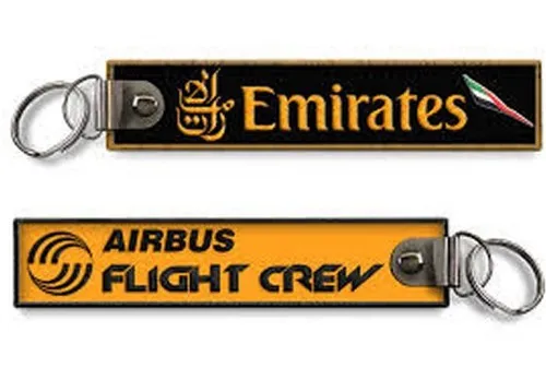 Бирки экипажа полета Emirates Airbus