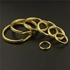 Solid Brass Split Rings Double Loop Keyring 10-35mm Keychain Keys Holder DIY Leather Craft hardware ► Photo 3/4