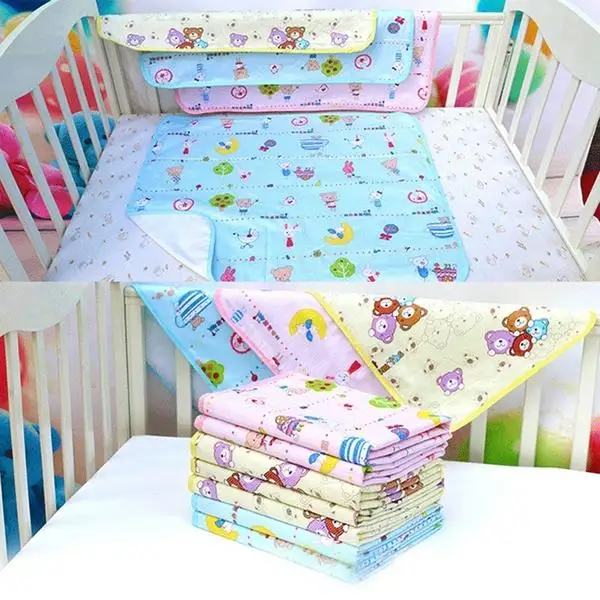 

Cool Sleeping Cotton Newborns Mattress Developing Portable Folding Ecological Diaper Swaddling Washable Urine Mat Cover Stroller
