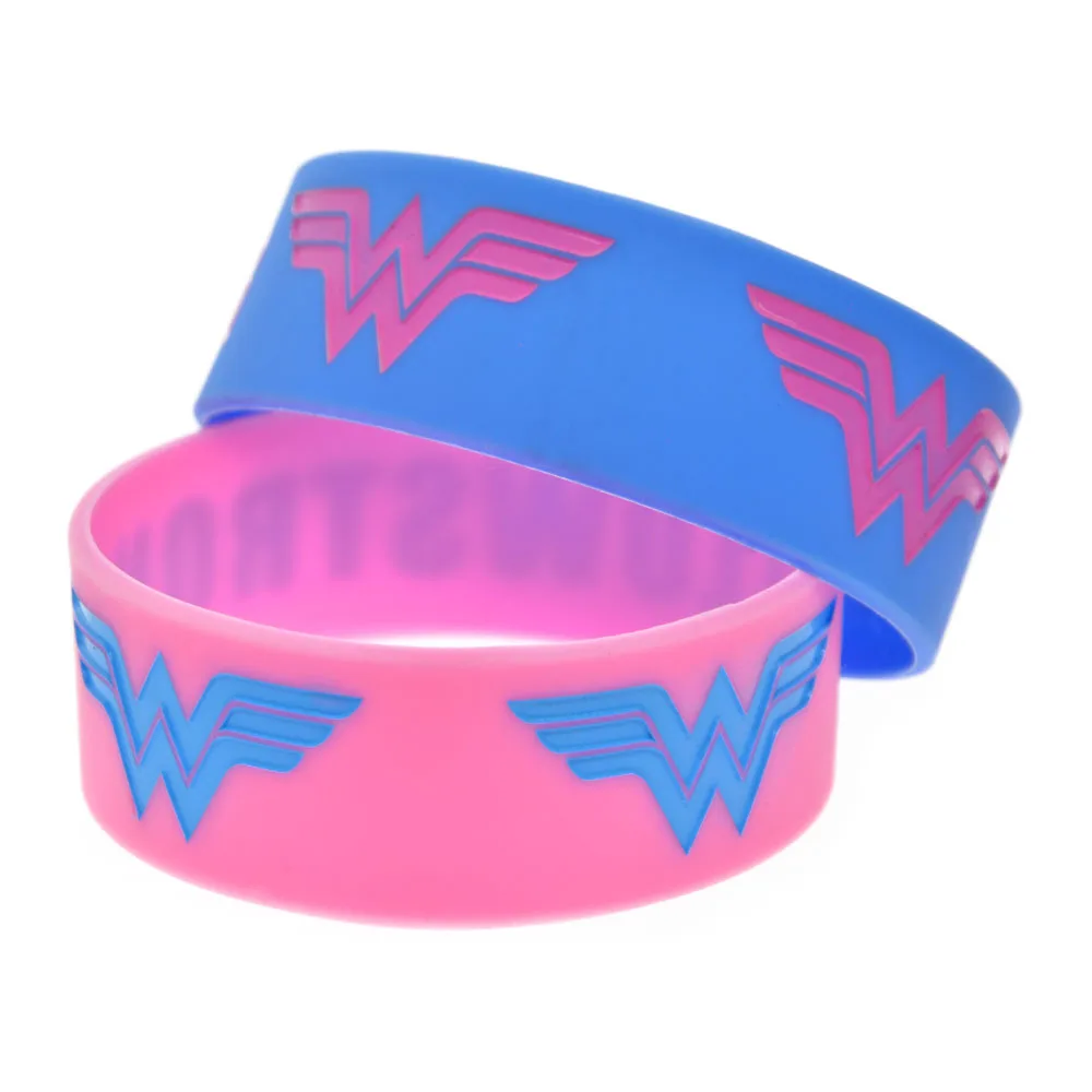 OneBandaHouse пользовательский дизайн логотипа 1 дюйм широкий силиконовый браслет