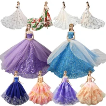 NK кукла принцесса одежда ручной работы свадебное платье модный вечерний наряд для куклы Барби аксессуары FR Кукла 050A JJ