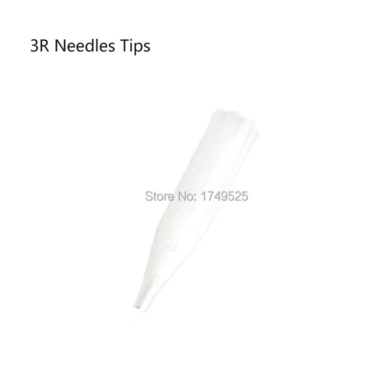 

HOT Sell 100 pieces per lot 3r round Sterilized plastic disposable eyebrow lip for tattoo Permanent Makeup pen machine tip
