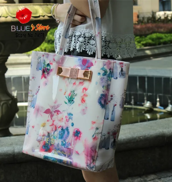 Free Shipping New Pink Erfly Ted Women Handbags Botanical Bloom Free Shipping New Pink Erfly Ted Women Handbags Botanical Bloom Bow Candy Jelly Bag Fl